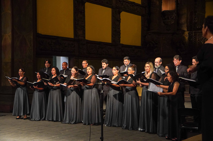a group of people in black gowns and caps