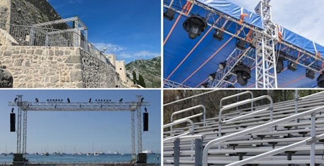 a large roller coaster