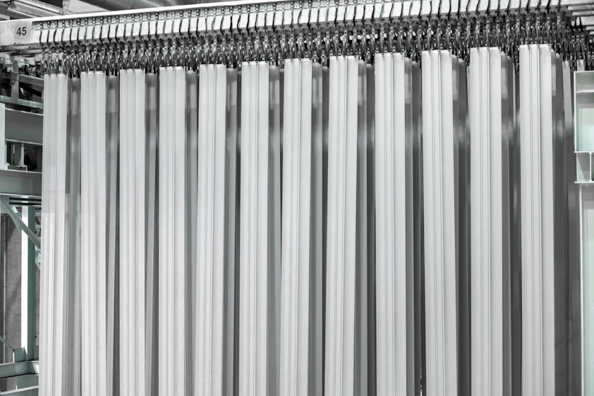 a close-up of a curtain