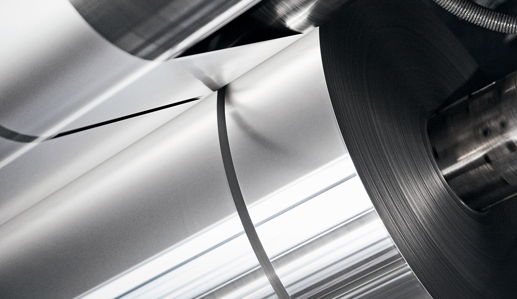 rolls of aluminium foil