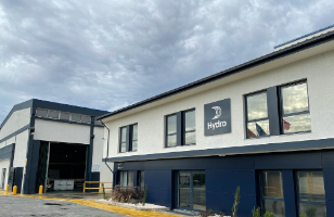 a building with a sign on the front