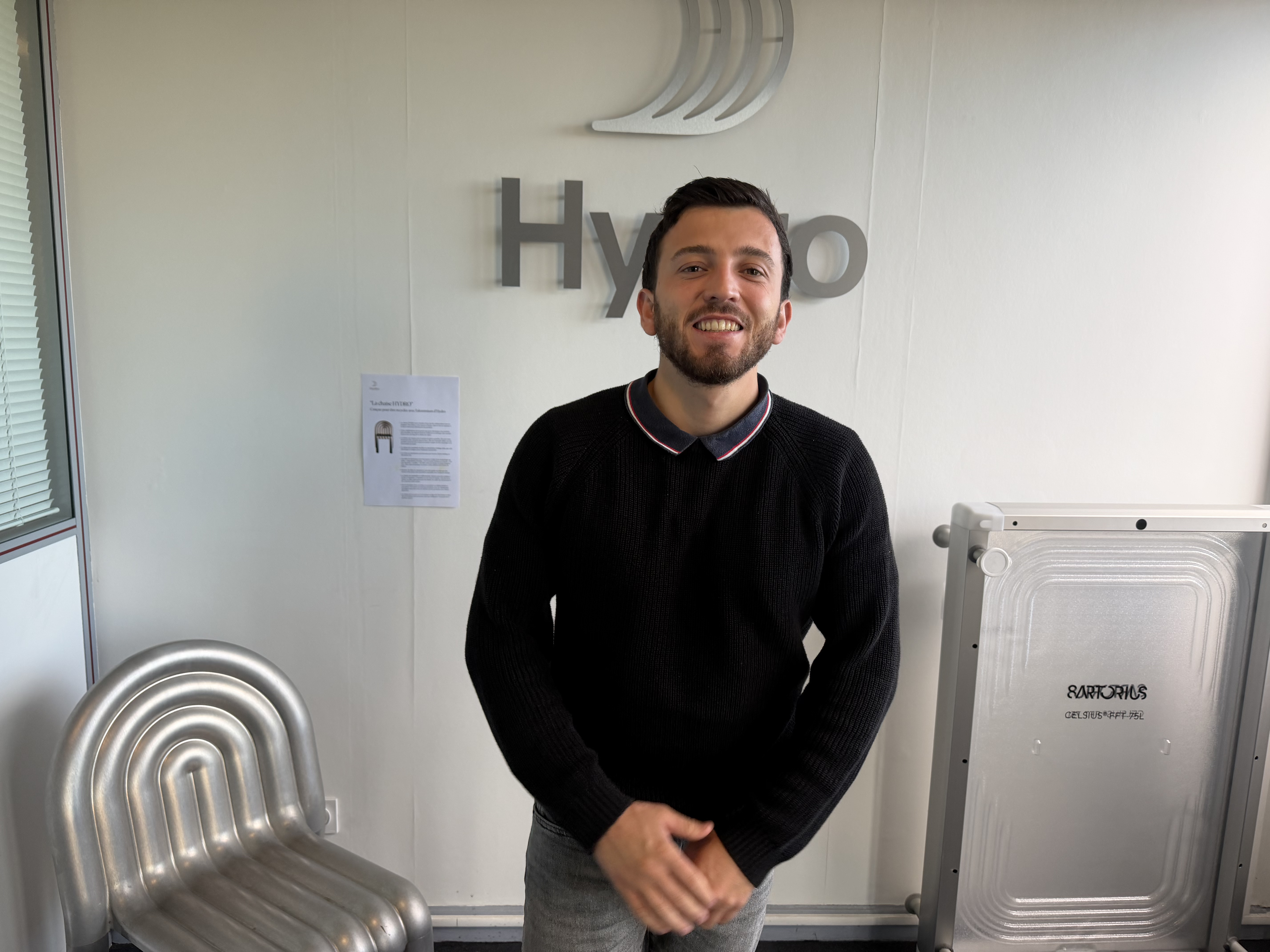 a person standing in a room