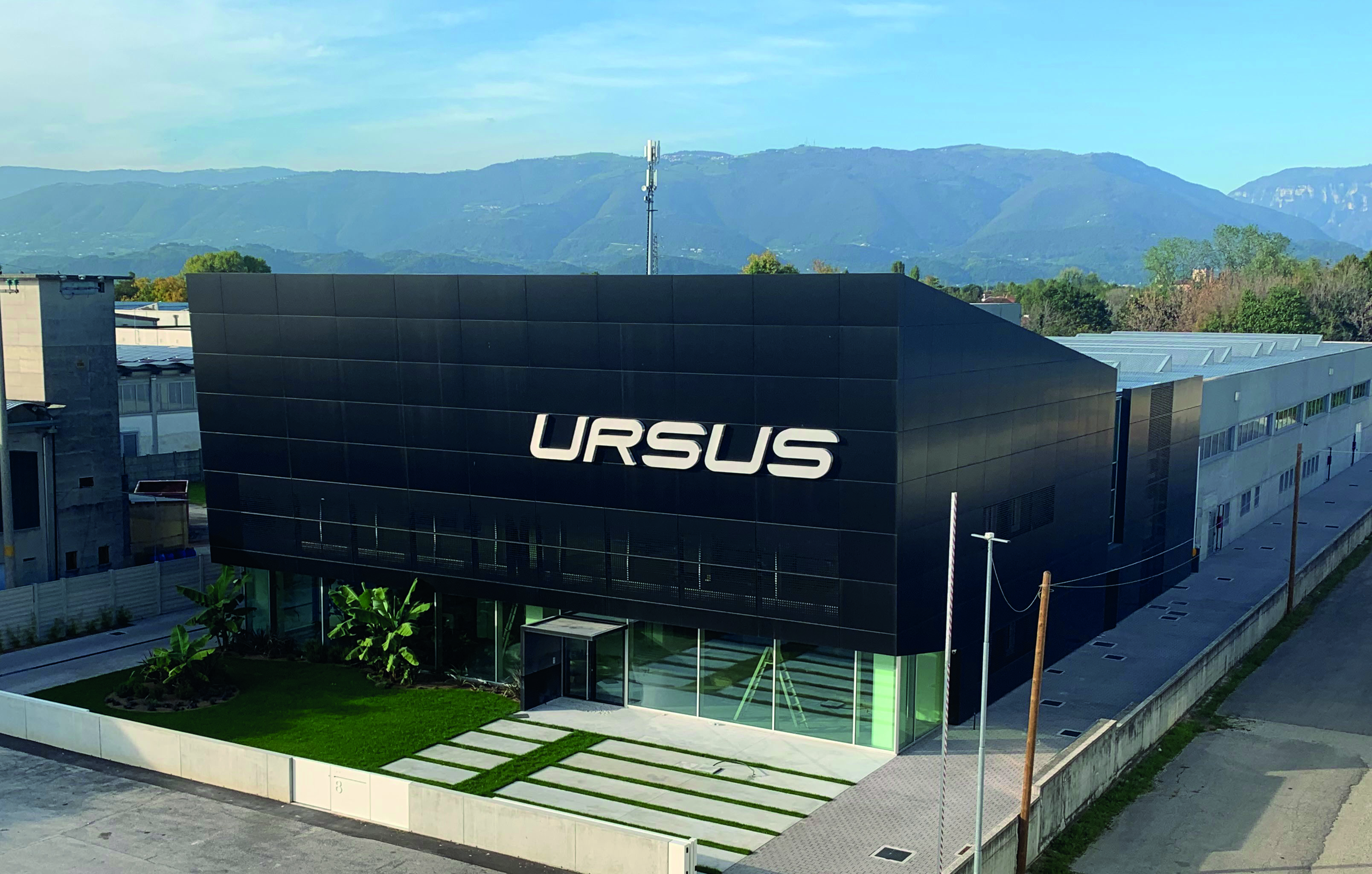 a building with a sign on it